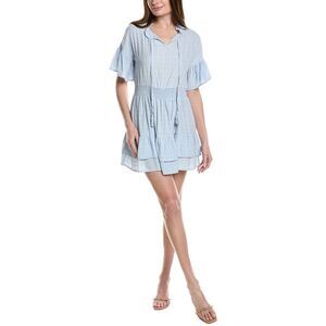 Maison Maar Womens  Mini Dress, Blue